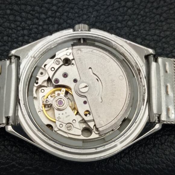 Vintage 1972 Citizen Automatic Mens Silver Watch W/daydate & Red/Blue accents - Picture 10 of 10